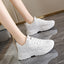 Dad's shoes, women's casual sports shoes, comfortable running, easy to wear white shoes - Korvel