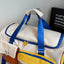 Sac de voyage multi-poches à contraste de couleur tendance