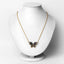 3.83 Carat Genuine Blue Sapphire & White Zircon Pendant