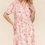 Robe en tricot à imprimé paisley évasée