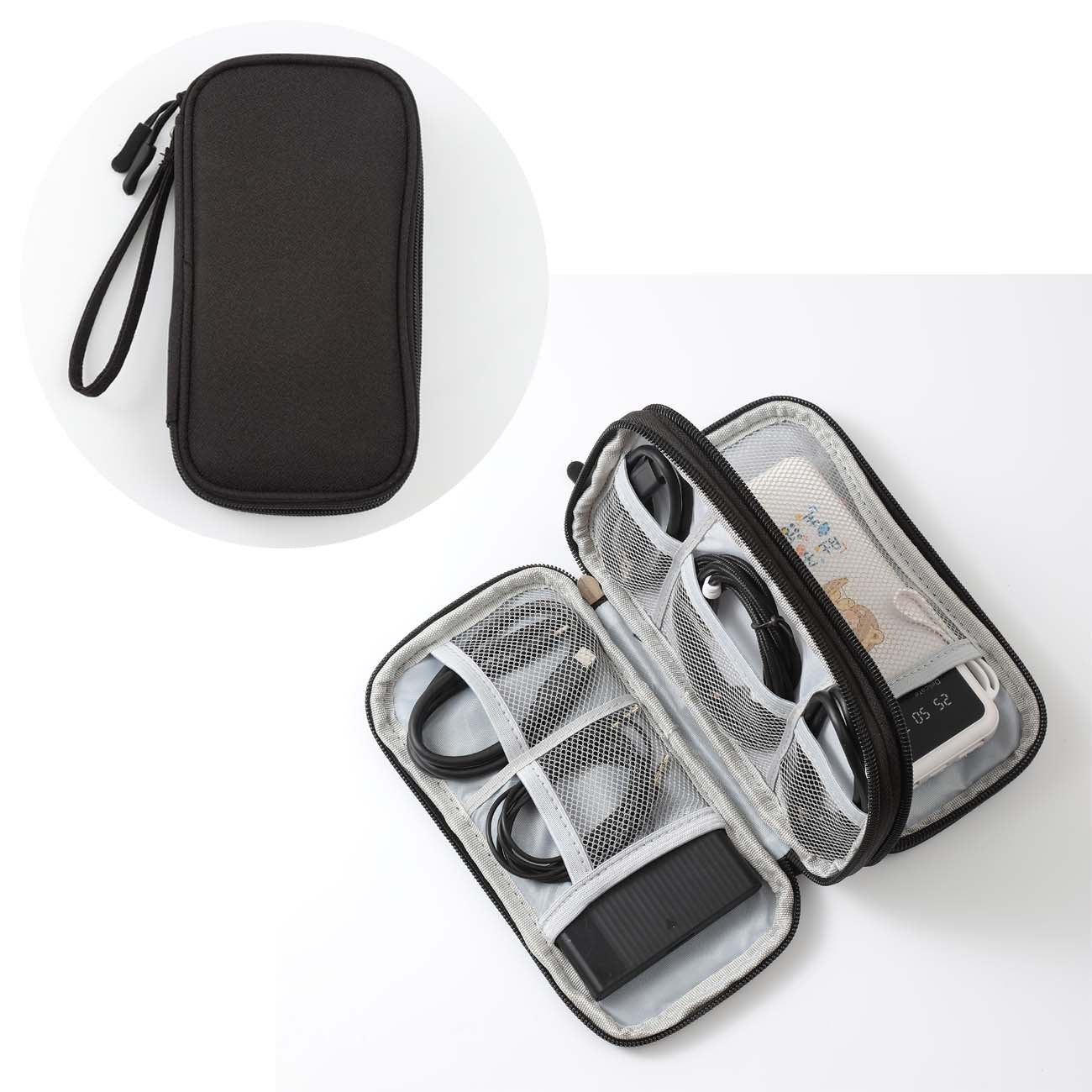 Data cable storage bag charger mobile power charging cable bag box digital storage bag USB headphone hard drive - Korvel