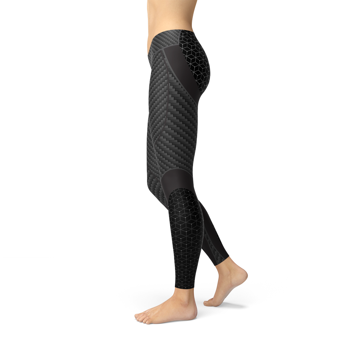 Leggings Deportivos de Fibra de Carbono para Mujeres