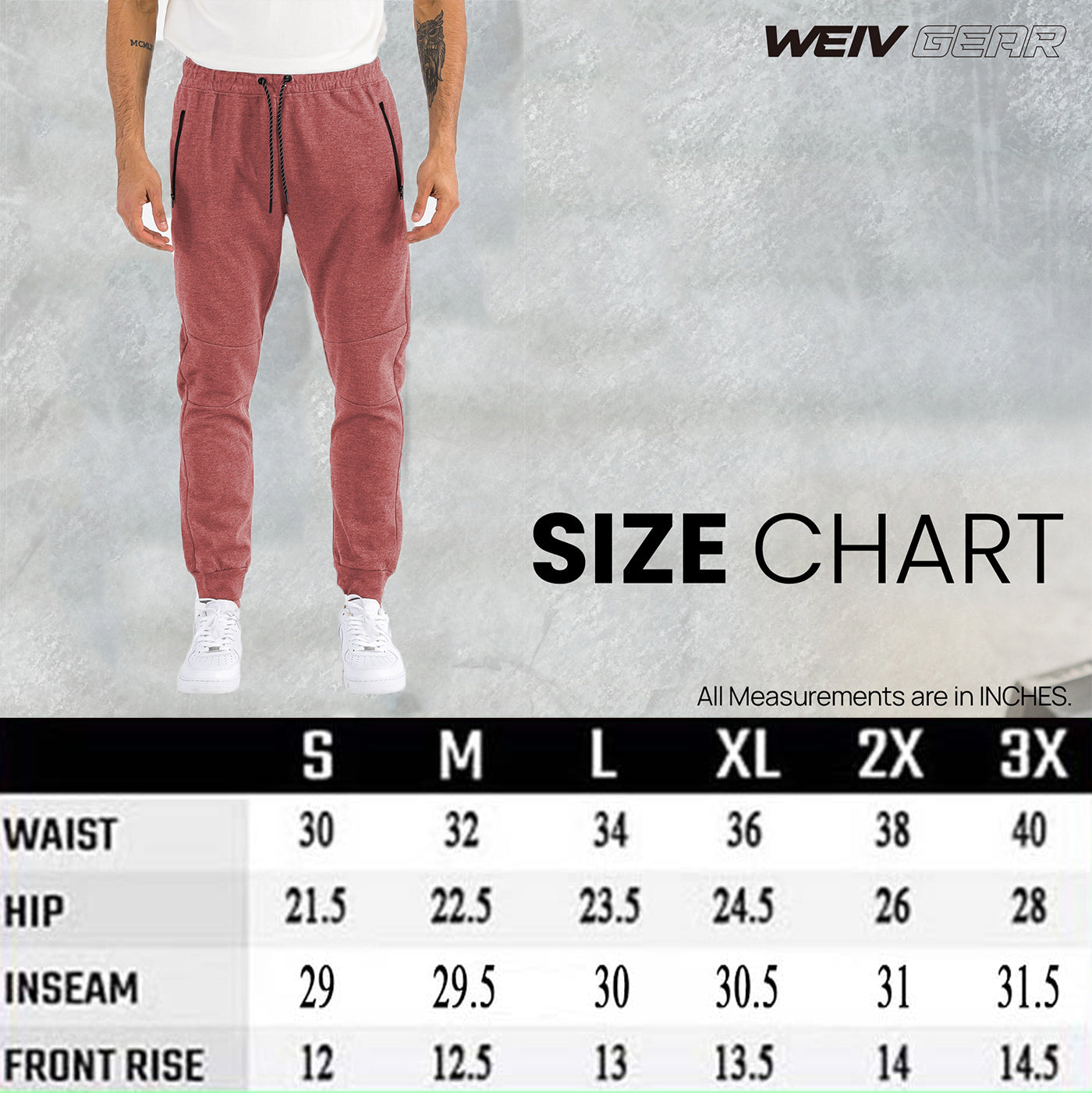 Pantalones de chándal de algodón jaspeado