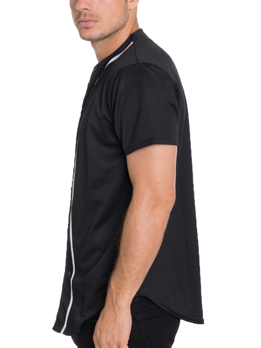 Camisa de béisbol de botones para hombres