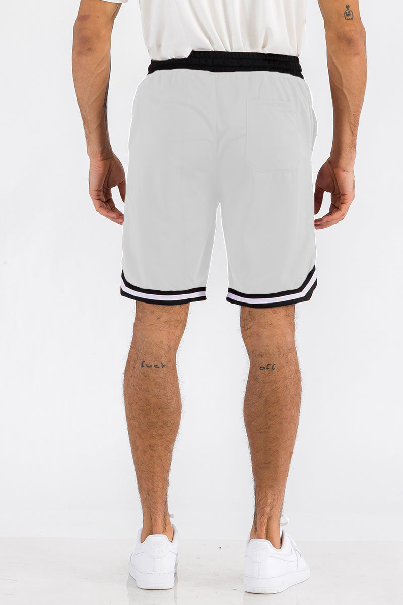 Shorts actifs de basketball rayés pour hommes