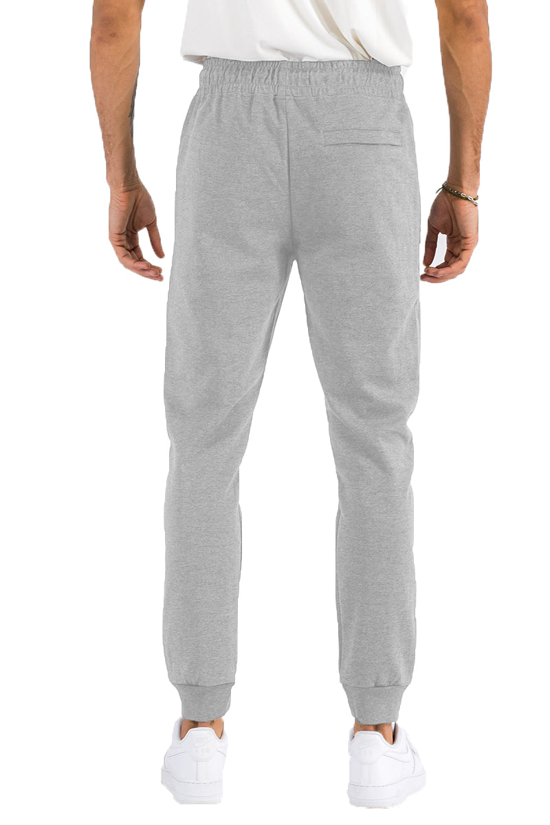 Pantalones de chándal de algodón jaspeado