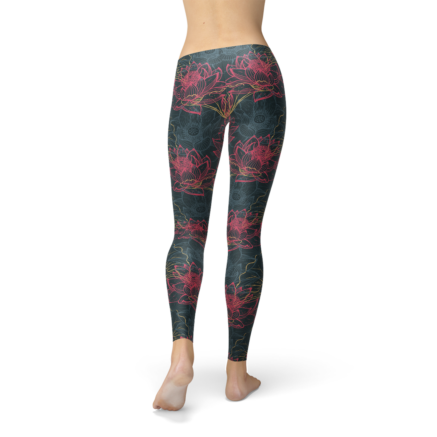 Leggings Lotus Floraux pour Femmes