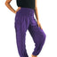 Purple Boho Harem Pants for Women