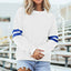 Sudadera Oversized con Rayas Universitarias y Hombros Caídos