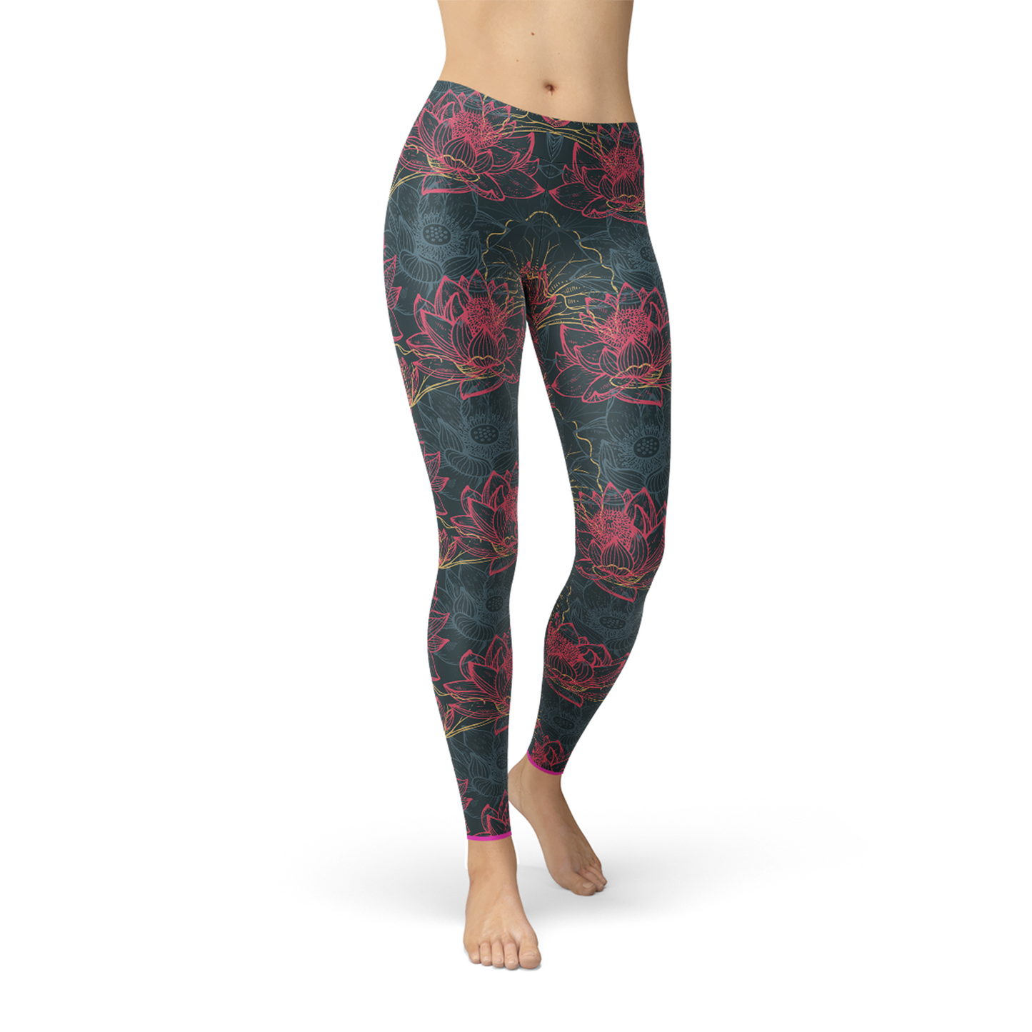 Leggings Lotus Floraux pour Femmes