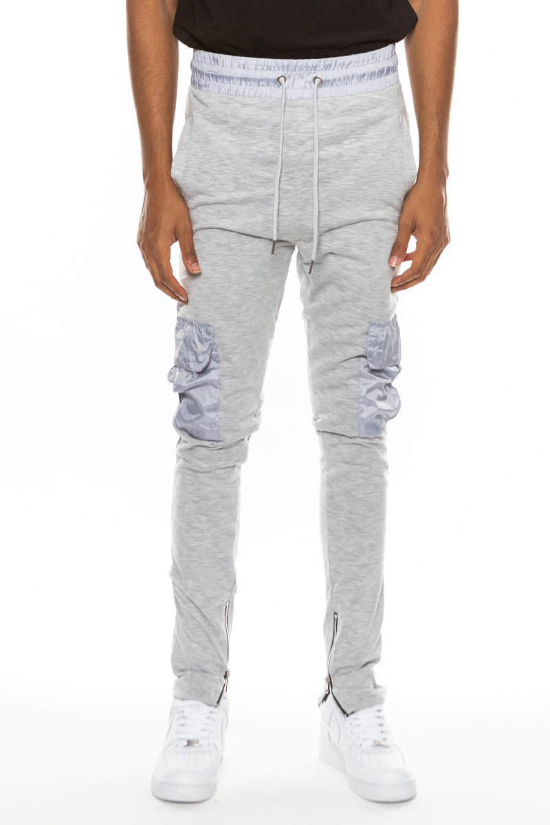 Joggers de Mezcla de Algodón Jaspeado J114