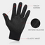 Thermal Touch Screen Gloves with Wrist Support