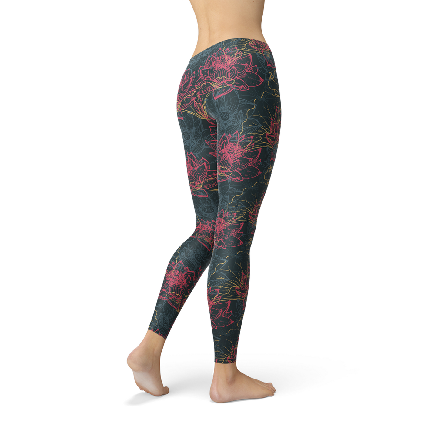 Leggings Lotus Floraux pour Femmes
