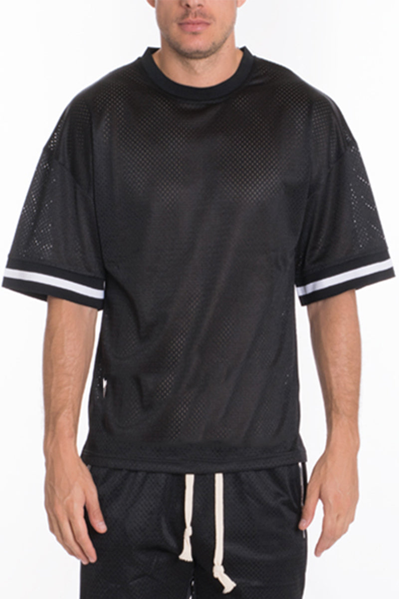 Conjunto de camiseta de malla y pantalones cortos de baloncesto