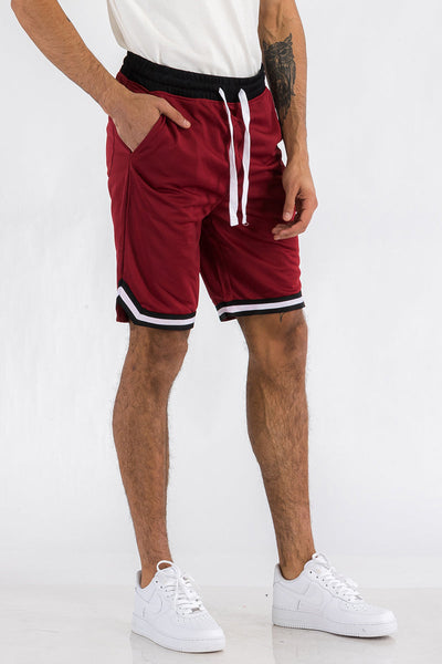 Shorts de basketball actifs rayés pour hommes