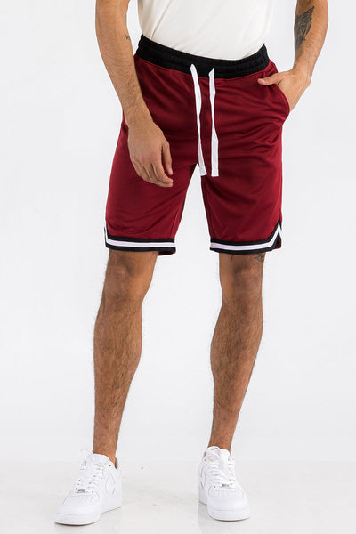 Shorts de basketball actifs rayés pour hommes