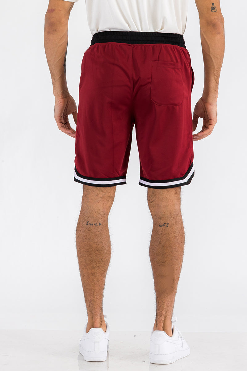 Shorts de basketball actifs rayés pour hommes