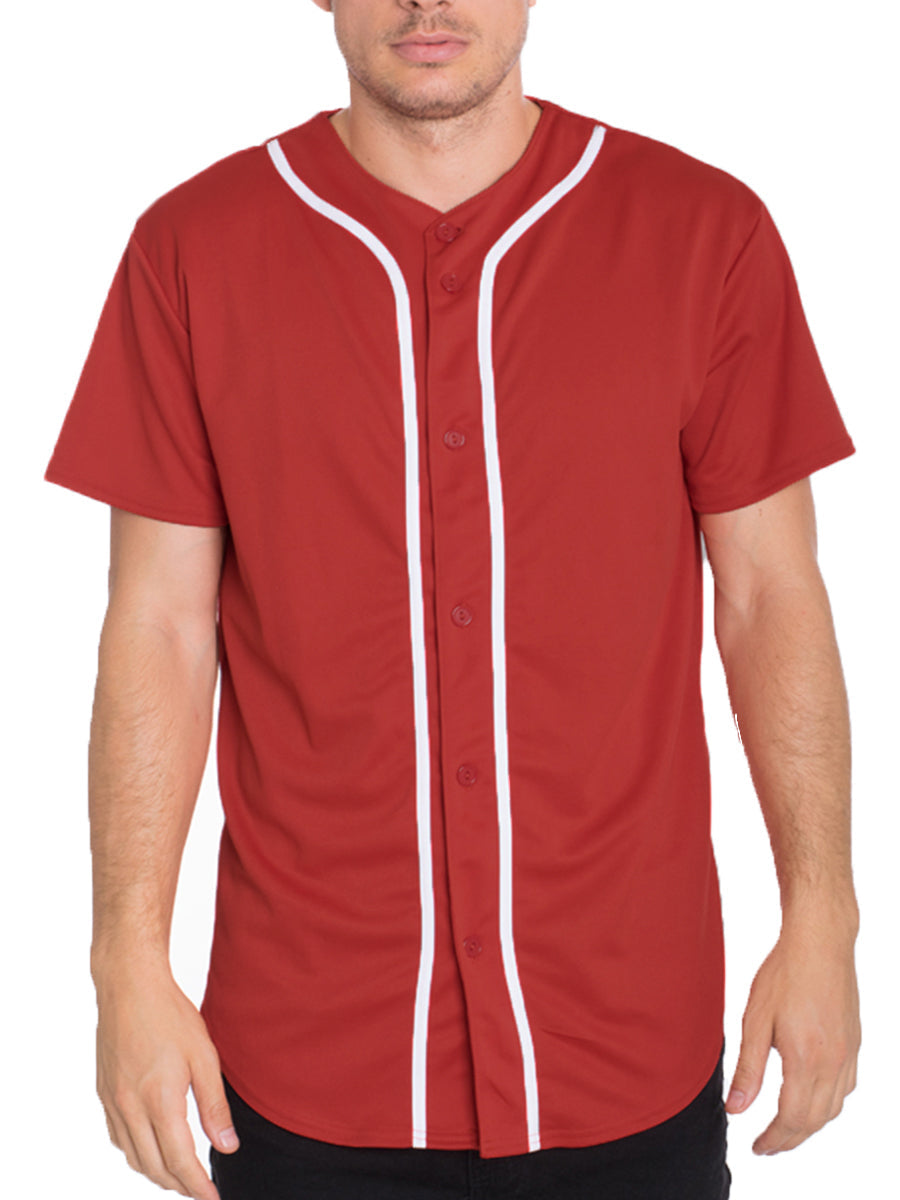 Conjunto de camiseta de béisbol rojo y blanco