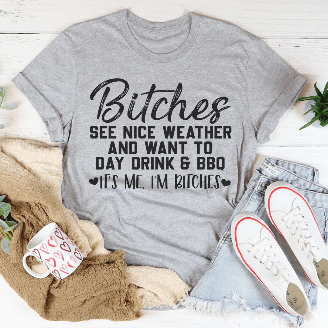 Bebida del día y camiseta de barbacoa