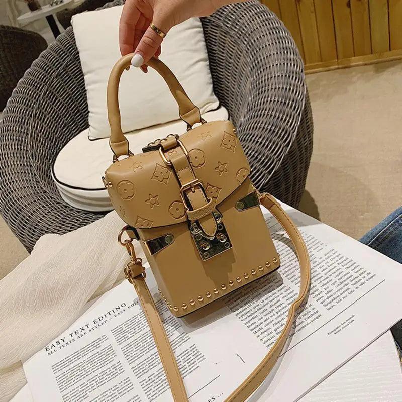 Bolso de cuero cruzado elegante para mujeres