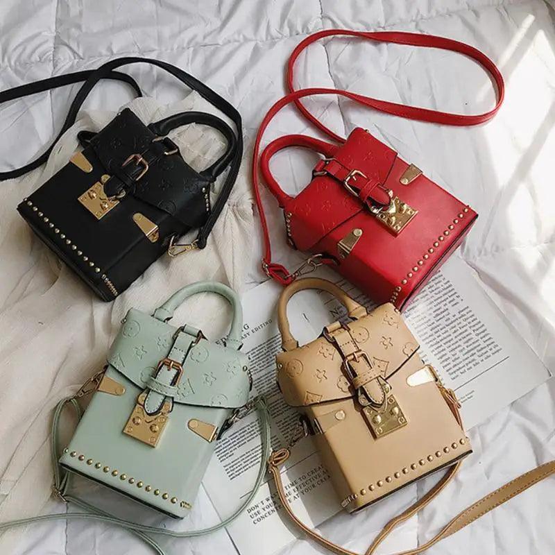 Bolso de cuero cruzado elegante para mujeres