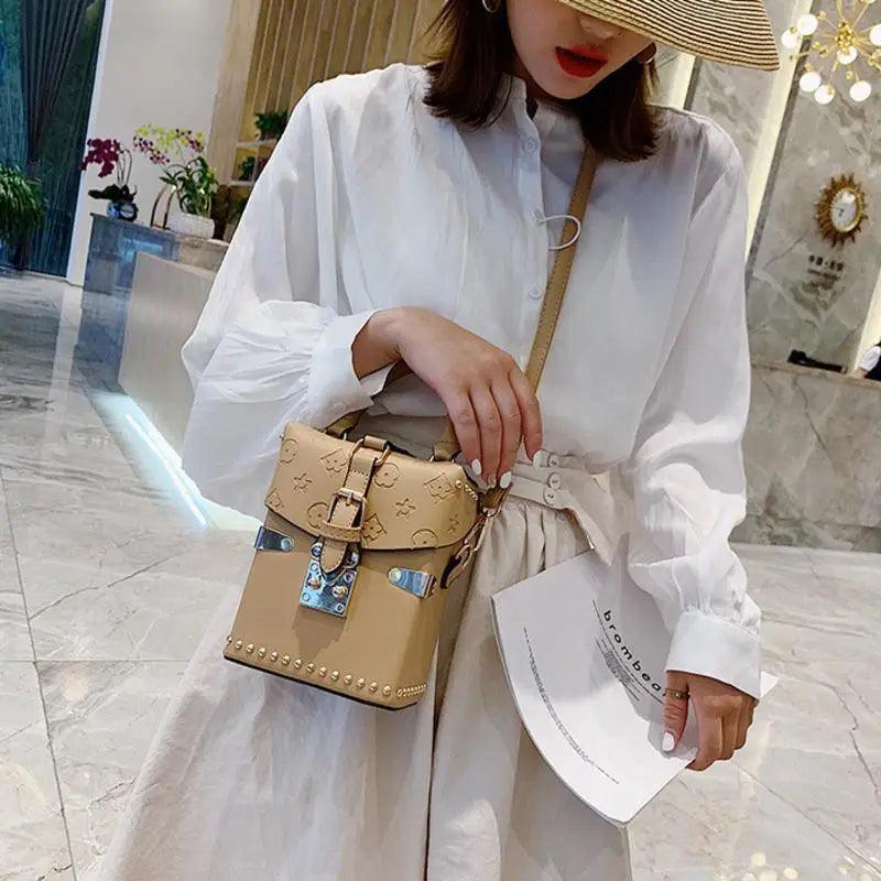 Bolso de cuero cruzado elegante para mujeres
