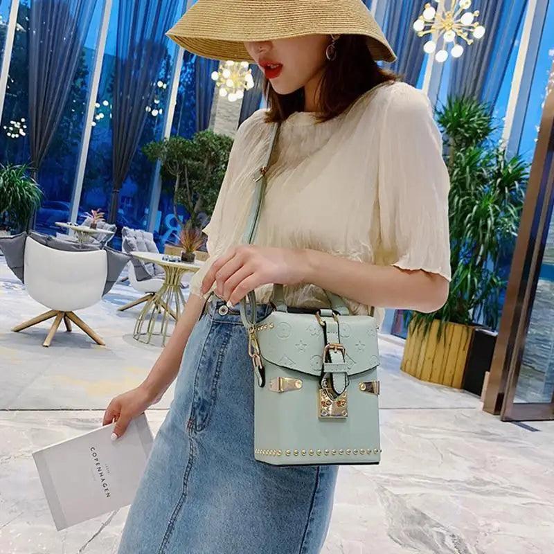 Bolso de cuero cruzado elegante para mujeres