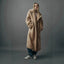 Manteau en Fleece de Laine d'Agneau Surdimensionné avec Grand Revers