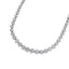 Collier Riviera en diamant pavé certifié IGI en or jaune 14K