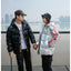 Glossy Hooded Down Jacket for Men