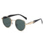 Elegant Metal Round Frame Sunglasses with UV Protection