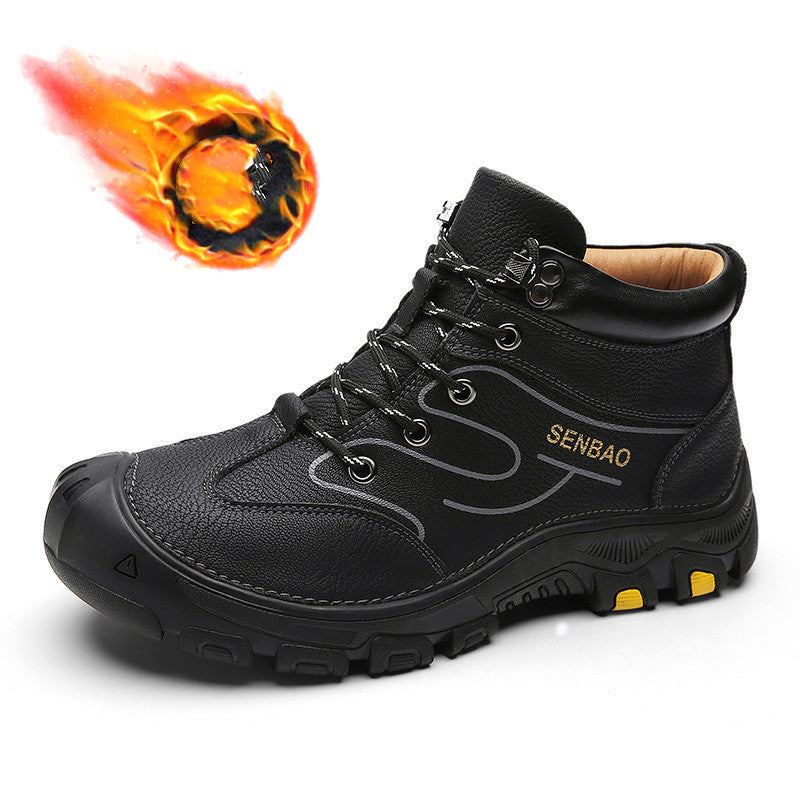 Botas Martin para Hombre, Zapatos Casual de Punta Alta para Exterior