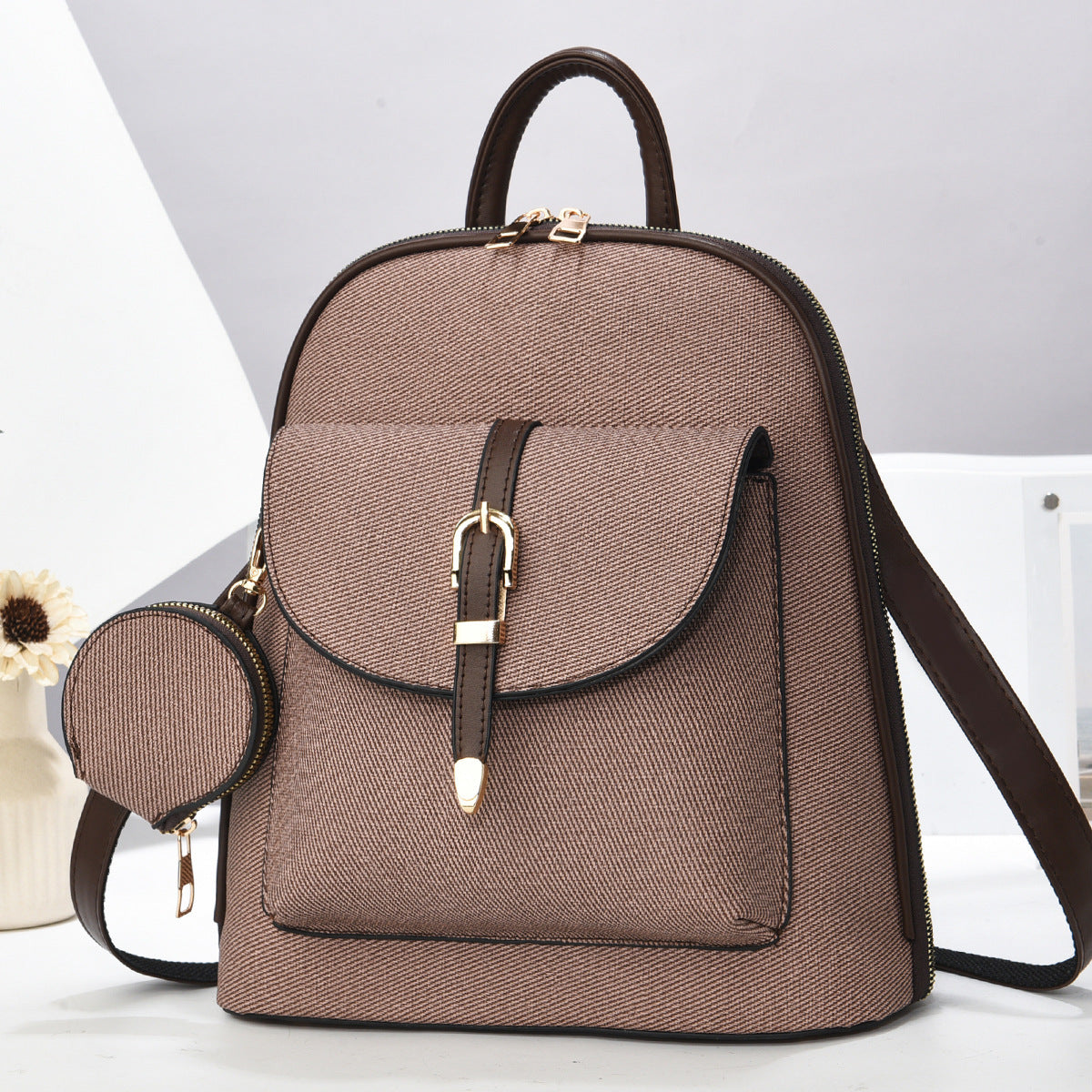 Sac à dos de voyage polyvalent à une épaule pour femmes
