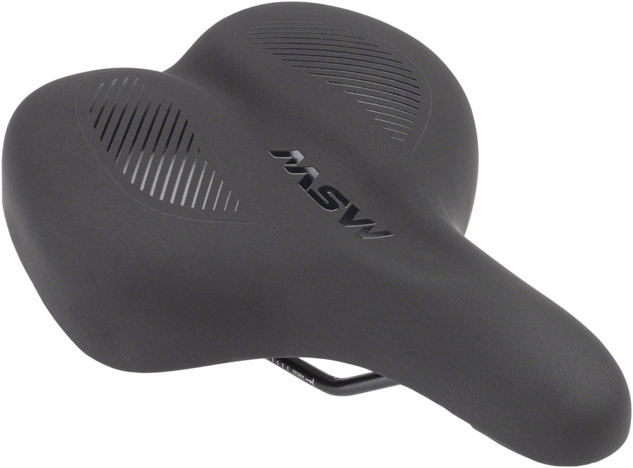 MSW Women's Saddle - Memory Foam Comfort with Steel Rails