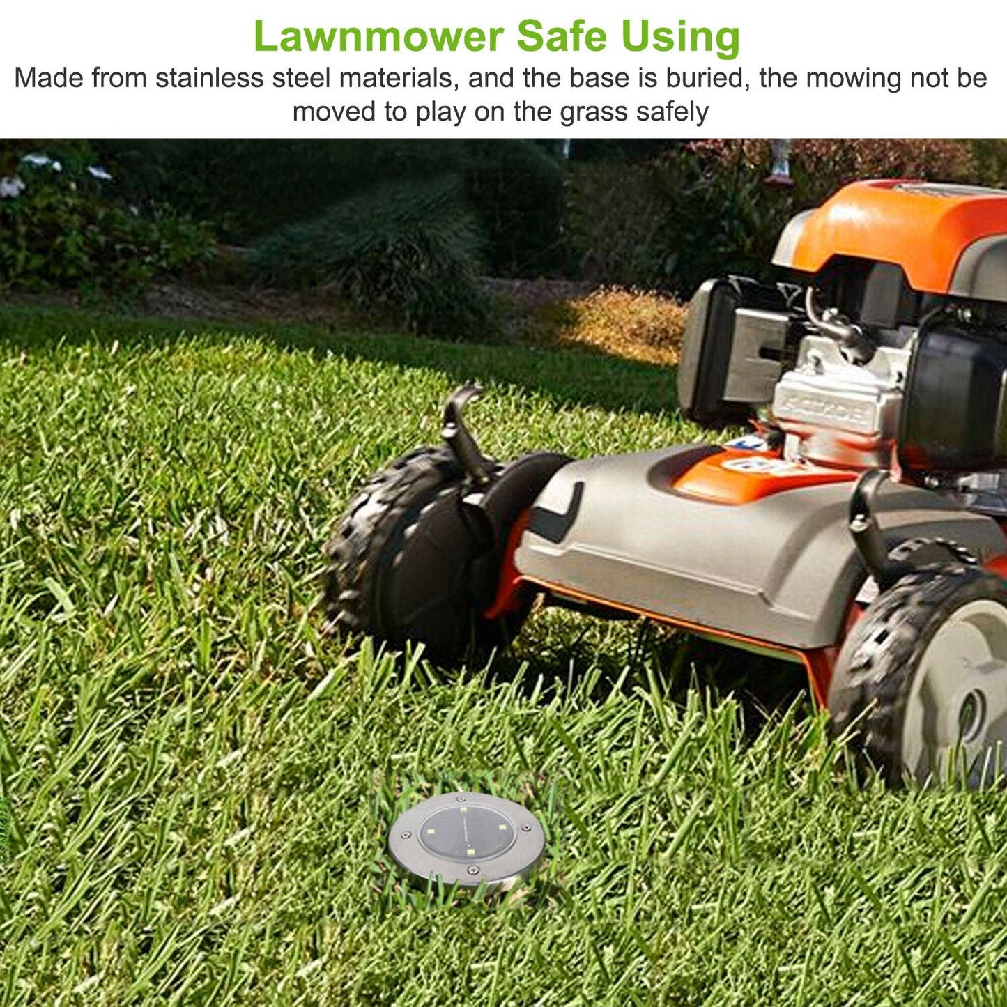 4-Pack Solar Ground Lights for Pathway and Patio