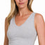 Top Cami Cropped en Coton Zenana à Col V