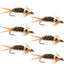 Mouches de pêche à la mouche Double Bead Prince Nymph - Taille 10 (Pack de 6)