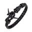 Pulsera de Cuero con Ancla de Avión Elegante para Hombres y Mujeres