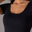 Square Neck Active T-Shirt with Detachable Chest Pads