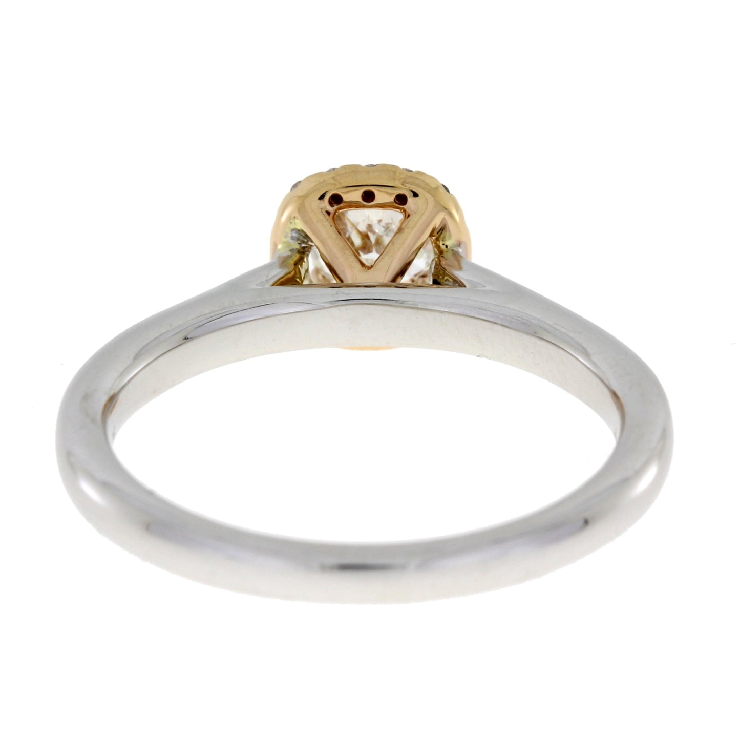 Genuine .62ct Diamond Engagement Ring in 14KT Two-Tone Gold