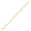 Pulsera de cadena francesa de oro amarillo de 14k (2.50 mm)