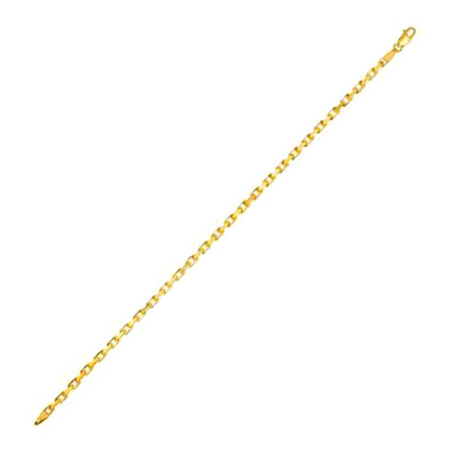 14k Yellow Gold French Cable Link Chain - 2.50 mm