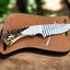 Ranger’s Legacy Cowboy Knife with Antler Handle & Leather Sheath - Korvel