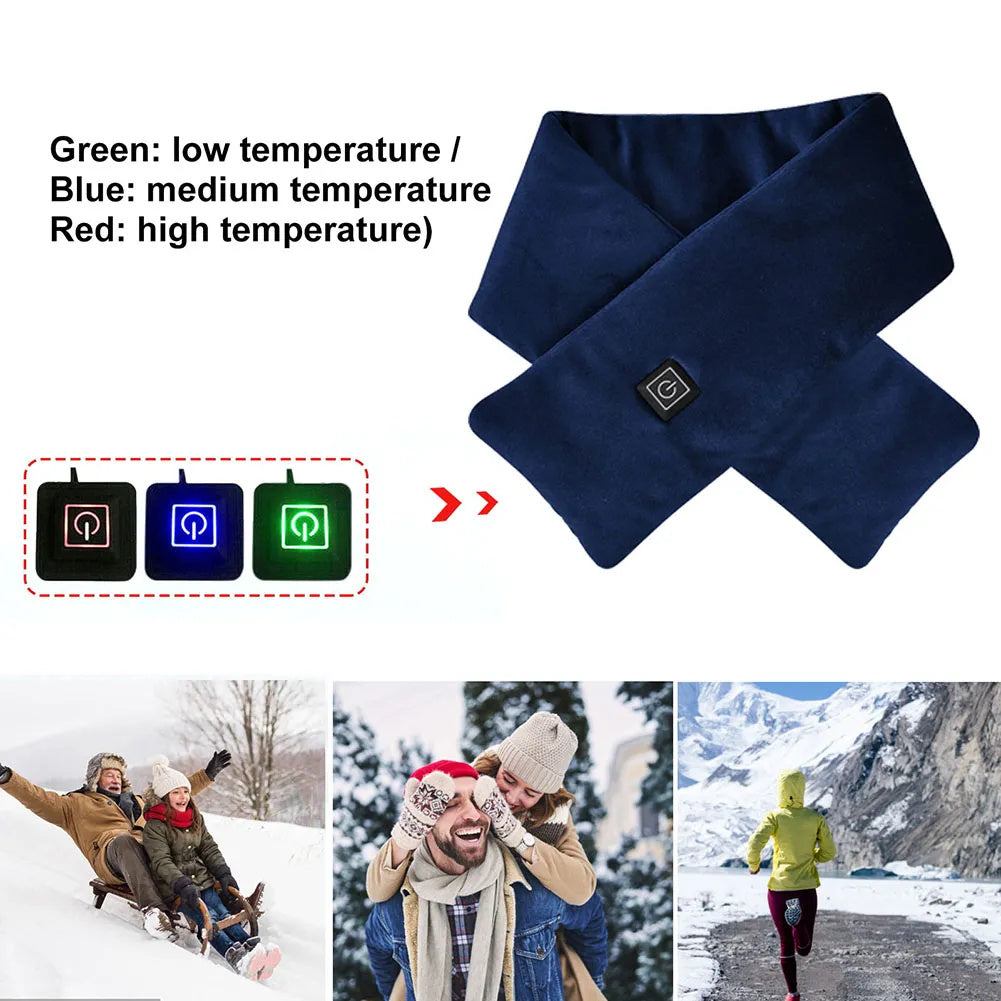 Adjustable USB Heated Scarf for Ultimate Warmth