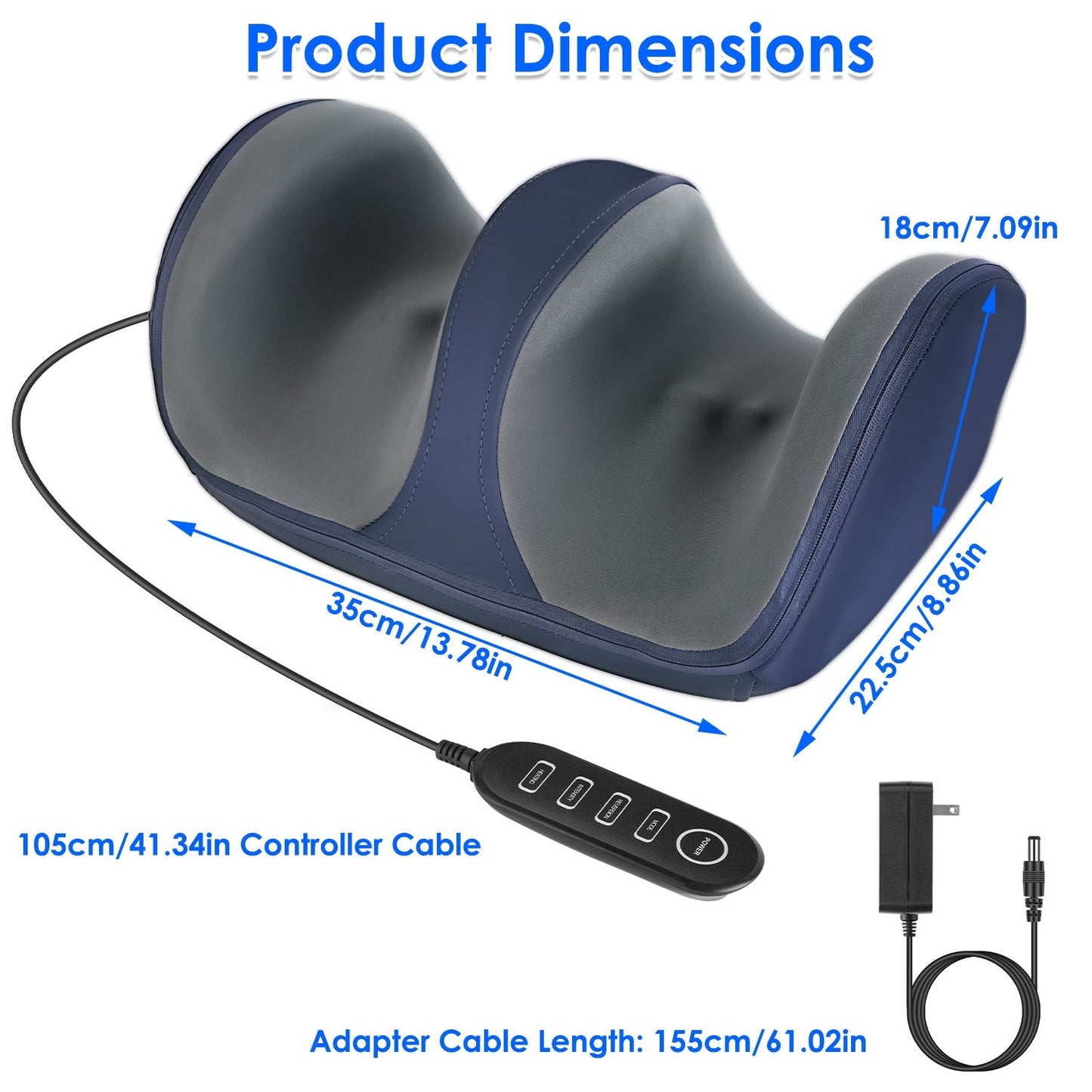 Shiatsu Foot Massager with Heat - Relaxation for Feet, Calves, and Arms