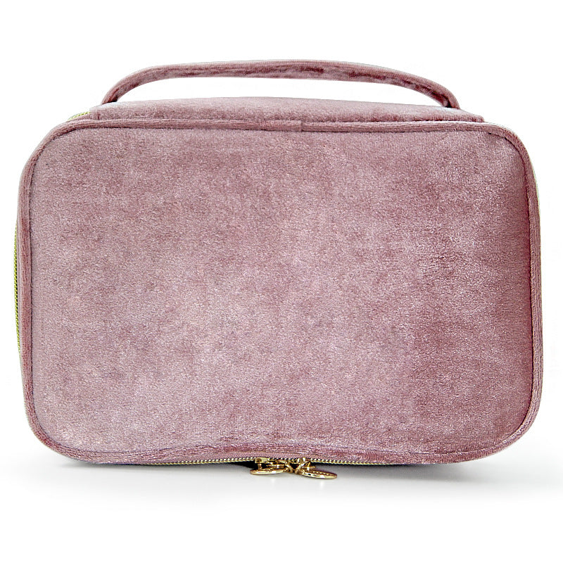 Sac à maquillage en flanelle - Portable et spacieux