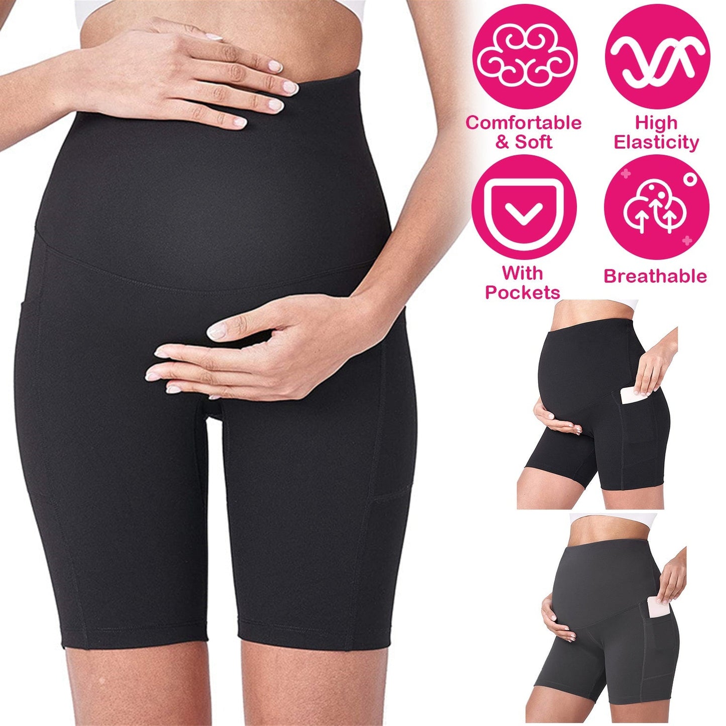 GBruno Women's Maternity Yoga Shorts