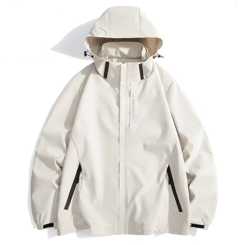 Chaqueta Exterior Impermeable y Cortaviento para Hombre