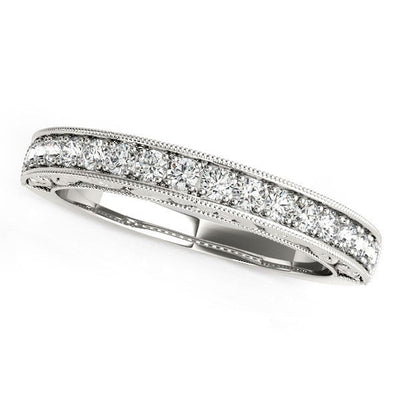 14k White Gold Antique Prong Set Diamond Engagement Ring