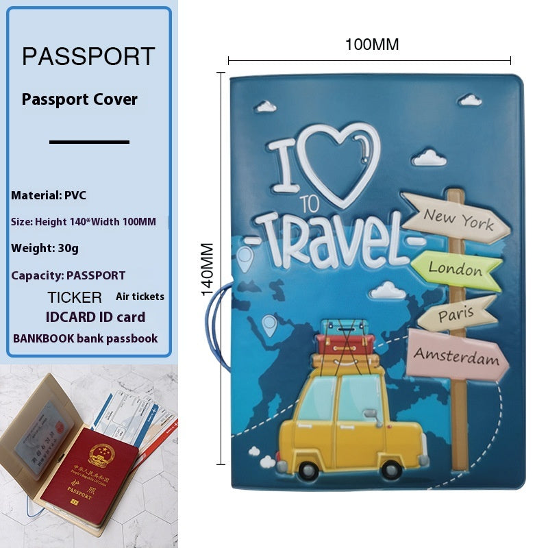 Funda Protectora de Documentos de Viaje para Pasaporte
